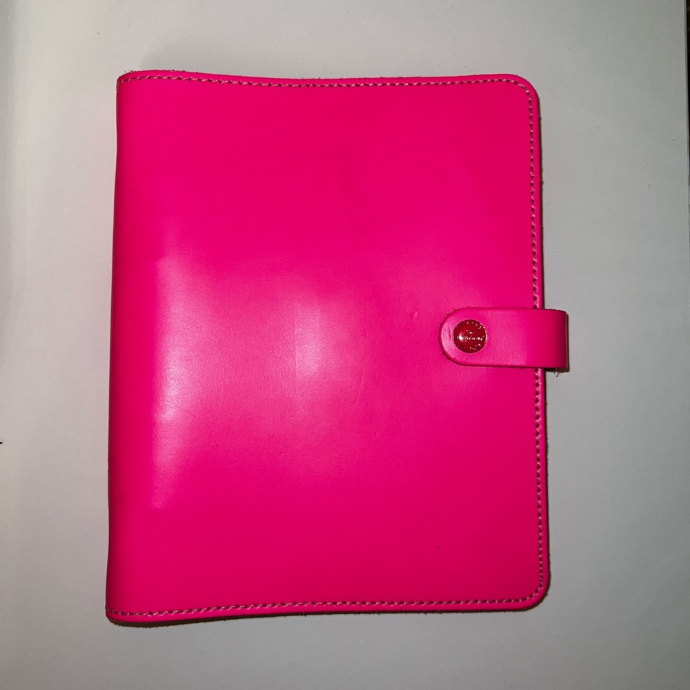 Filofax A5 Fluro Pink